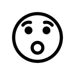 Face expression emoji isolated on white background EPS Vector