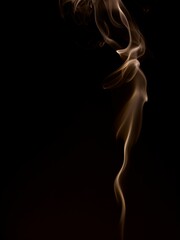 Artistic smoke in the dark