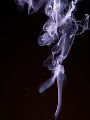 Artistic smoke in the dark