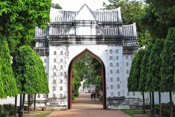 Palace Inner Gate1 of King Narai's Palace in Lop Buri Province, Thailand.