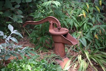 water pump in the garden
