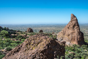 Fototapeta na wymiar An overlooking view of nature in Apache Junction, Arizona