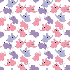 seamless pattern with cute ornament