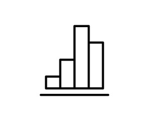 Graph chart line icon