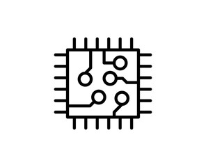 Chip line icon.