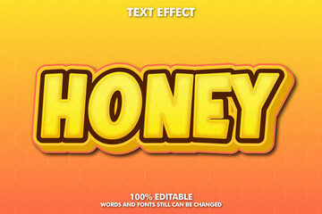 Honey text effect, editable layer style