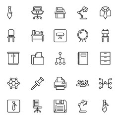 Office icon set.
