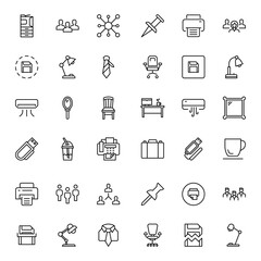 Office icon set.