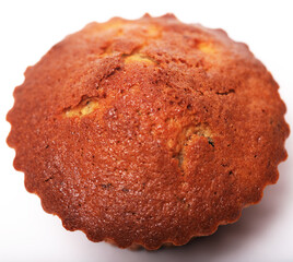 cupcakes on a white background, close up