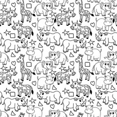 Obraz premium seamless pattern with cute ornament