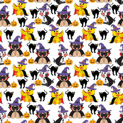 seamless pattern with cute ornament