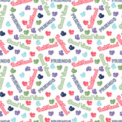 seamless pattern with cute ornament
