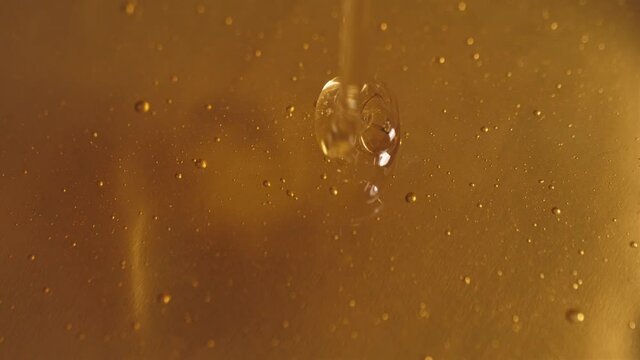 pouring honey on honey slow motion 4k