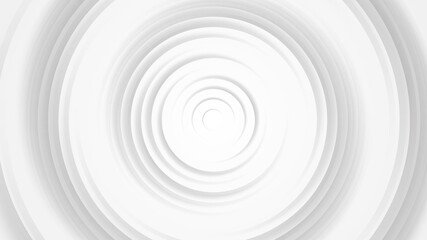 Fototapeta premium White gray circles abstract background.3D illustration with paper cut style.