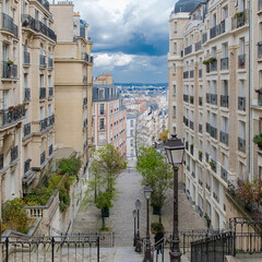 Fototapeta na wymiar Paris, typical facades