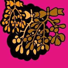 vector illustration of grapes