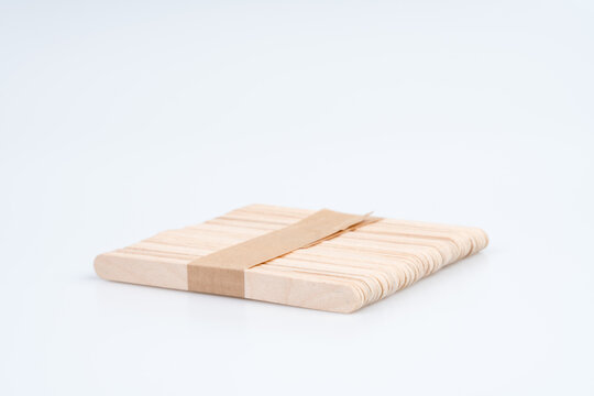 Pack of wooden ice cream stick