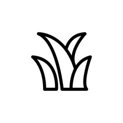 grass icon vector symbol template