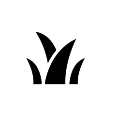 grass icon vector symbol template