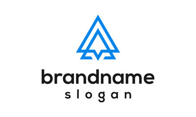 Modern letter A logo design vector