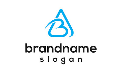 Letter AB logo design vector
