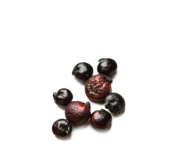 Healthy quinoa on white background