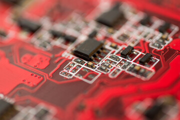 Abstract,close up of Mainboard Electronic background.
(logic board,cpu motherboard,circuit,system board,mobo)