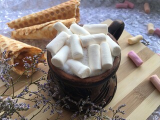 still life with a cup of coffee