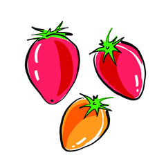 ミニトマトのイラスト素材