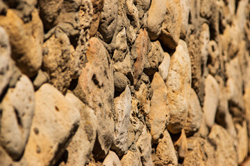 wall of old stone as background