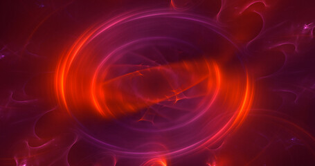 3D rendering abstract multicolor fractal light background