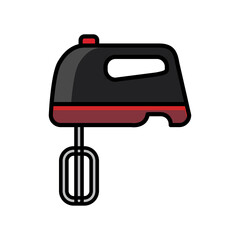 hand mixer icon vector symbol template