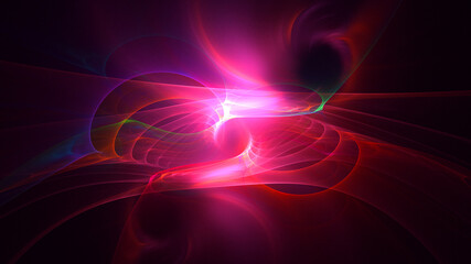 Obraz premium 3D rendering abstract multicolor fractal light background