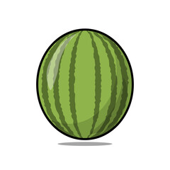Watermelon. Summer food concept illustration isolated on white background
