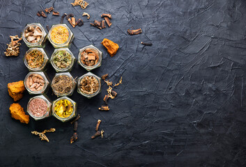 Dry medicinal,healing herbs