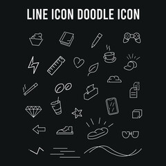 set of icons for create design