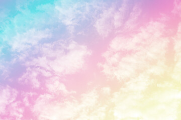 soft cloud background with a pastel multicolor gradient.