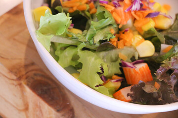 Salad  fresh at Restaurant
