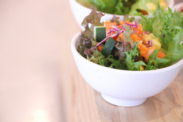 Salad  fresh at Restaurant