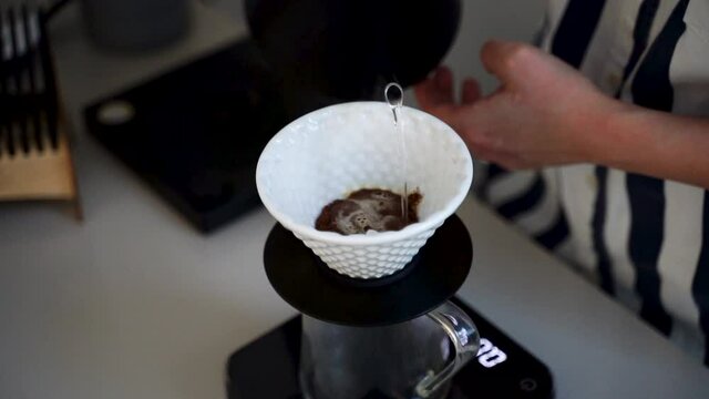 Coffee filter brewing V60 f
