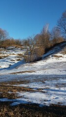 winter landscape with river