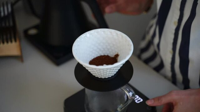 Coffee filter brewing V60 f