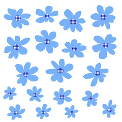 Collection of vector materials of the flower which is abstract with simplicity,