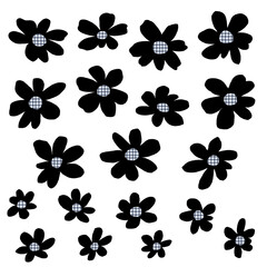 Collection of vector materials of the flower which is abstract with simplicity,
