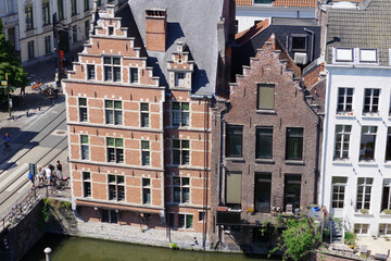 Fototapeta premium Panorama de la ville de Gand