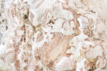 Old stone texture white and brown abstract background