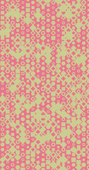 Abstract Color Halftone Dots generative art background illustration