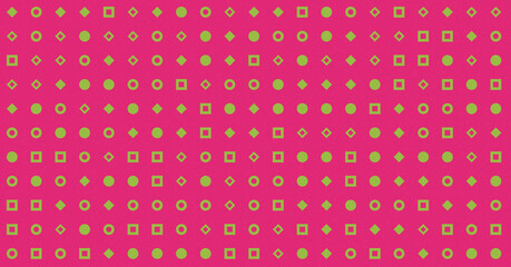 Abstract Color Halftone Dots generative art background illustration