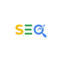 Search engine optimization SEO logo design vector illustration
