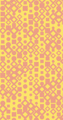 Abstract Color Halftone Dots generative art background illustration
